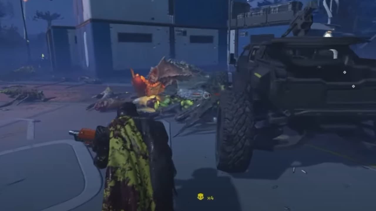 An image of a leaked vehicle in Helldivers 2. Image from GameOverDeo on YouTube.