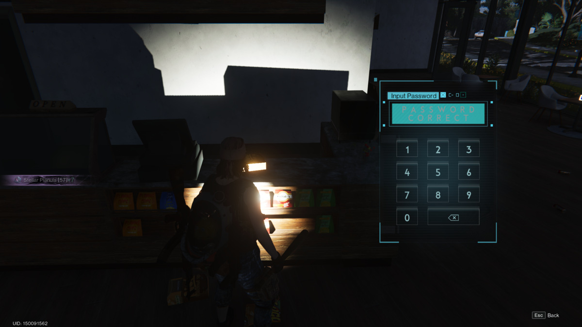 Once Human High Banks passcode: meta-human exploring the High Banks settlement.