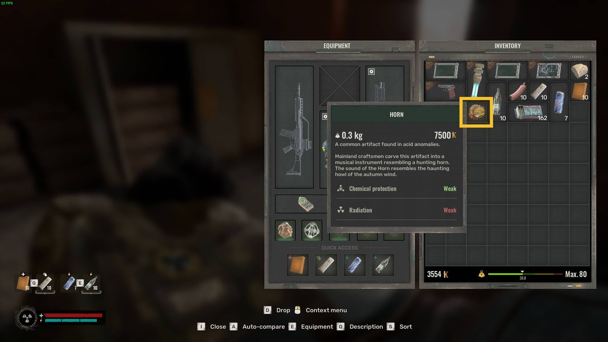 Stalker 2 artifact locations: Horn location.