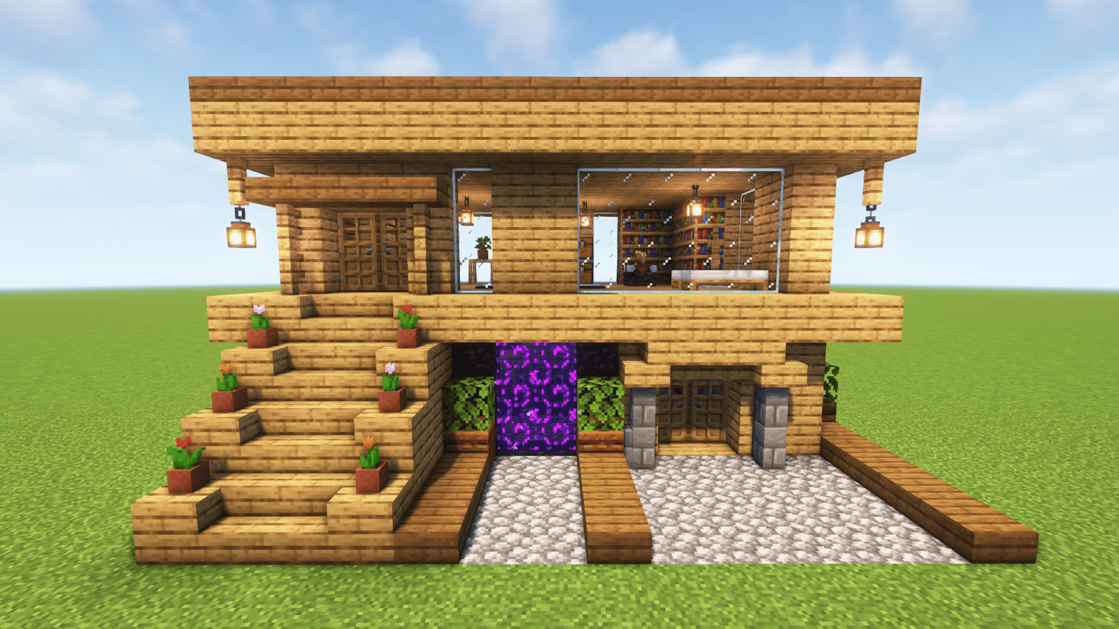how to build a house in minecraft