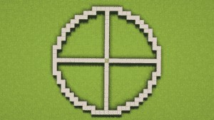 how to make a circle in minecraft
