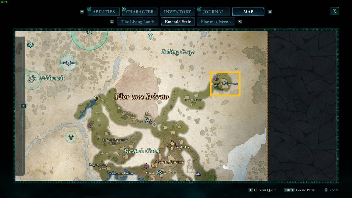 Avowed Totem of Defiance: map.
