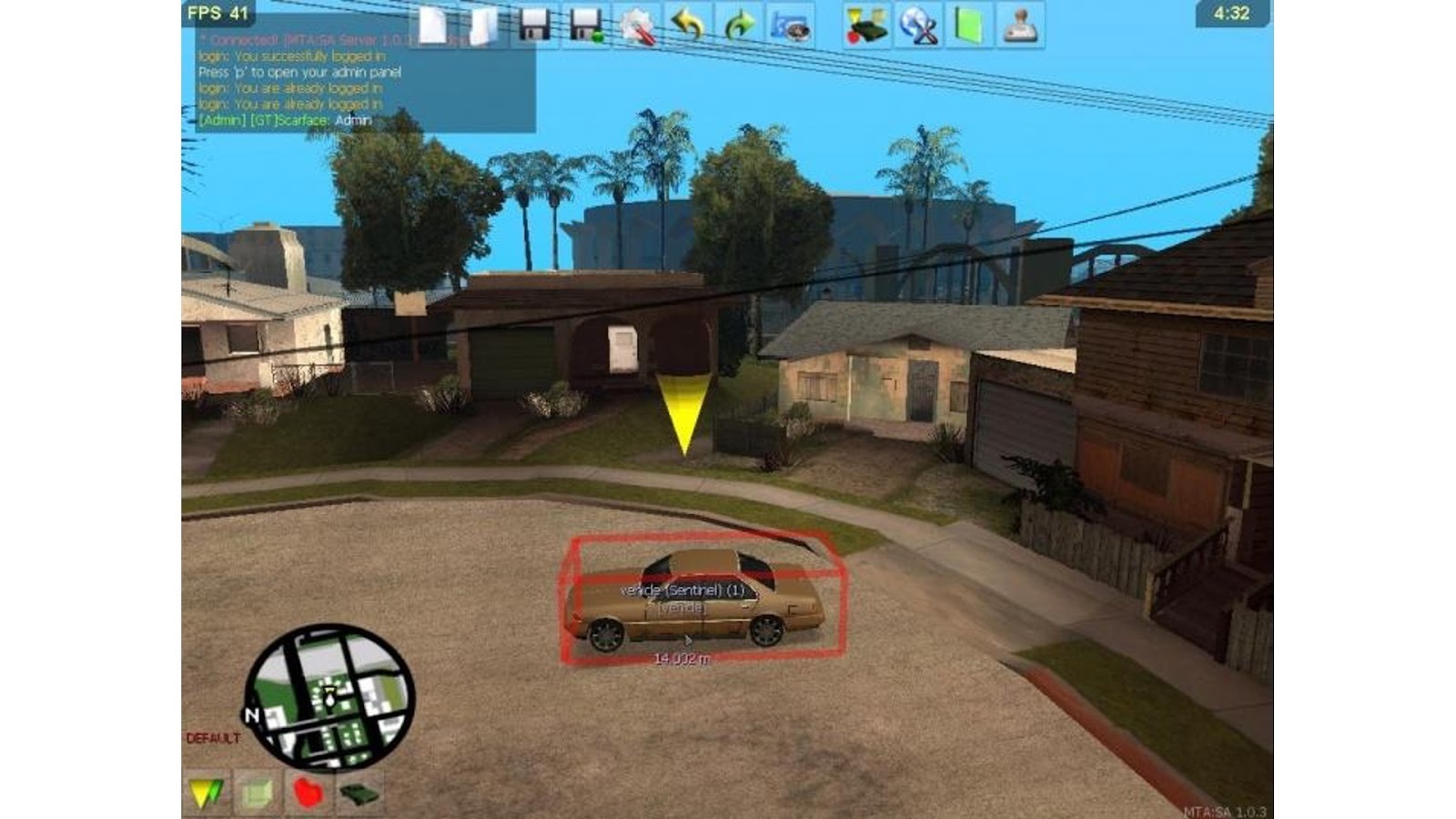 The level editor in Multi Theft Auto's Blue update