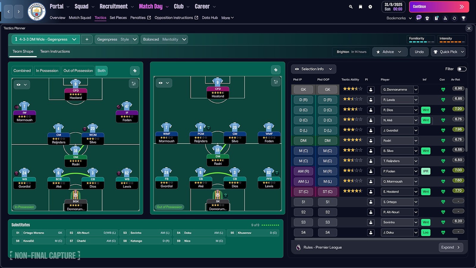 Football Manager 26 - A new menu for exploring team tactics