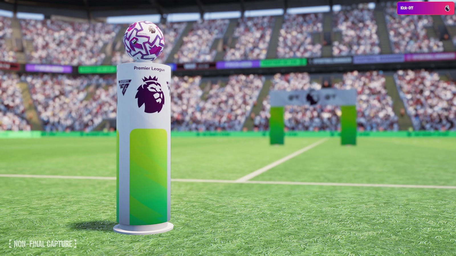 Football Manager 26 - A football sits on a pedestal, presumably awaiting a swift kick