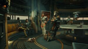 The Outer Worlds 2 - Your crew congregate in the galley.