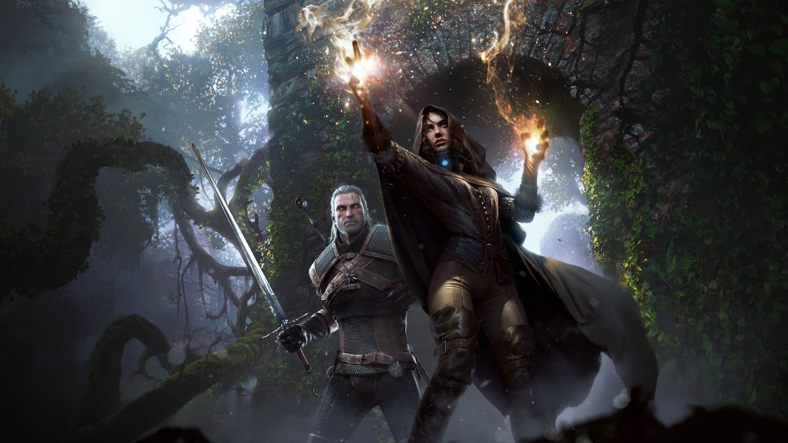 The Witcher 3 - Geralt and Yennifer get ready for battle