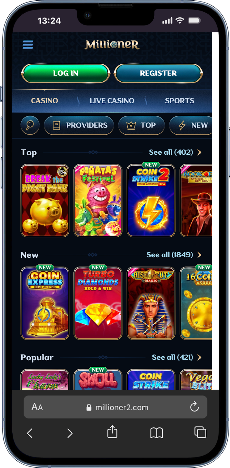 Milllioner is het best uitbetalende casino