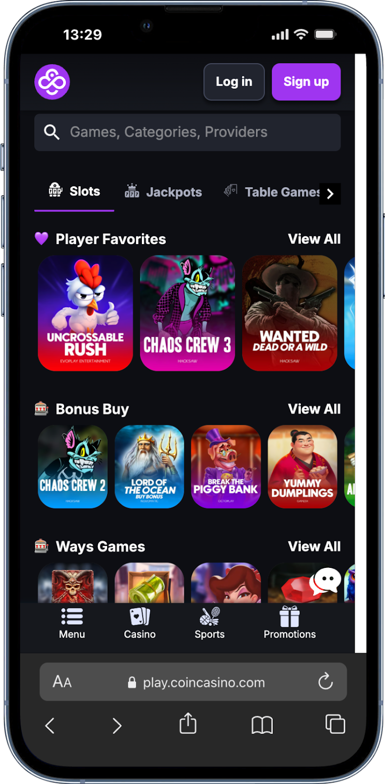 CoinCasino - online casino hoogste winkans