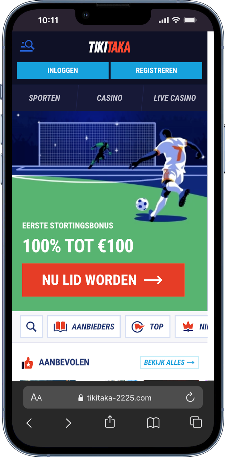 Tikitaka is een populaire bet sites Nederland