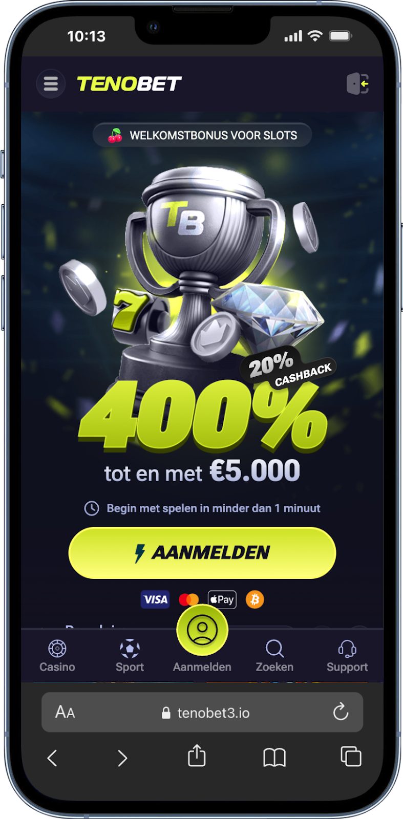 Tenobet is een van de beste bookmakers Nederland