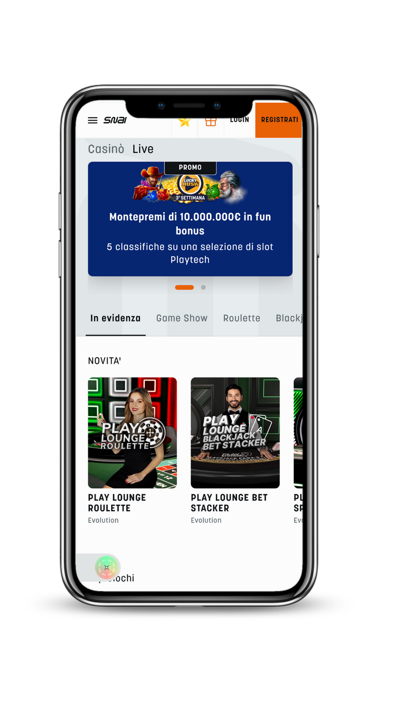 SNAI mette in palio numerosi premi ed offre tanti incentivi, sia ai nuovi che ai vecchi giocatori