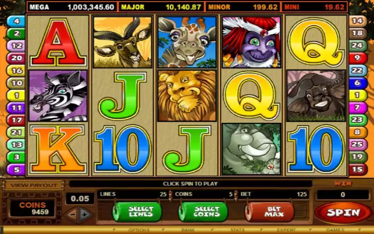 Top progressive jackpot free slot, Mega Moolah