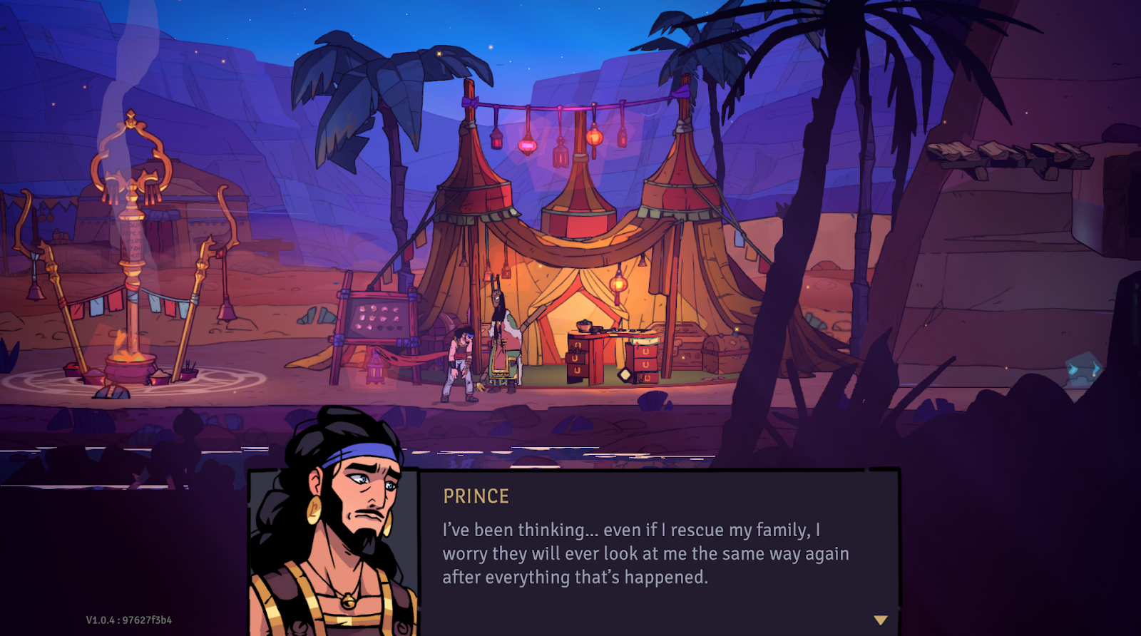 The Rogue Prince of Persia - The prince speaks about his family to a merchant