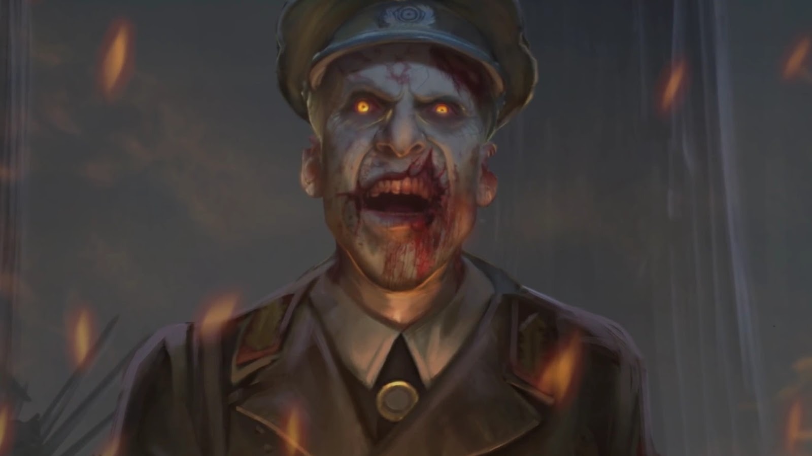 Call of Duty Black Ops - Richtofen as a zombie. 