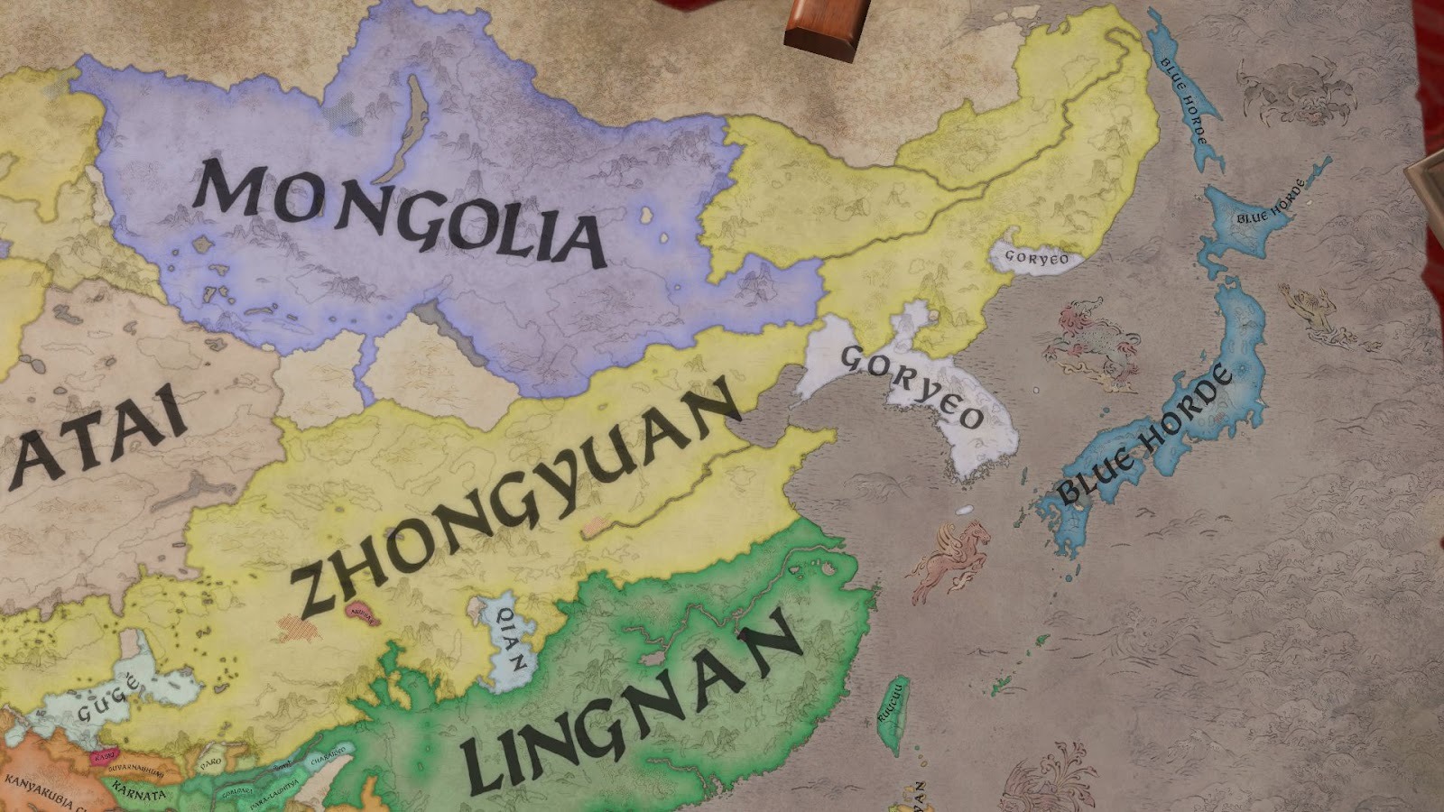 Crusader Kings 3 - A map of Jin Sakai's dominion.