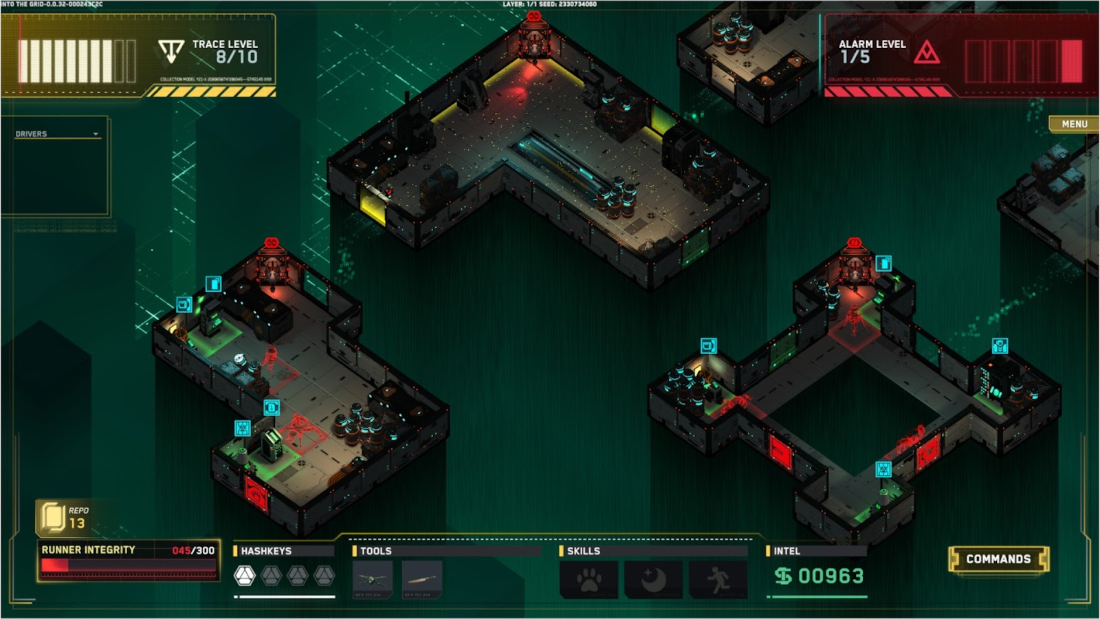 Into the Grid - Progressing through a level