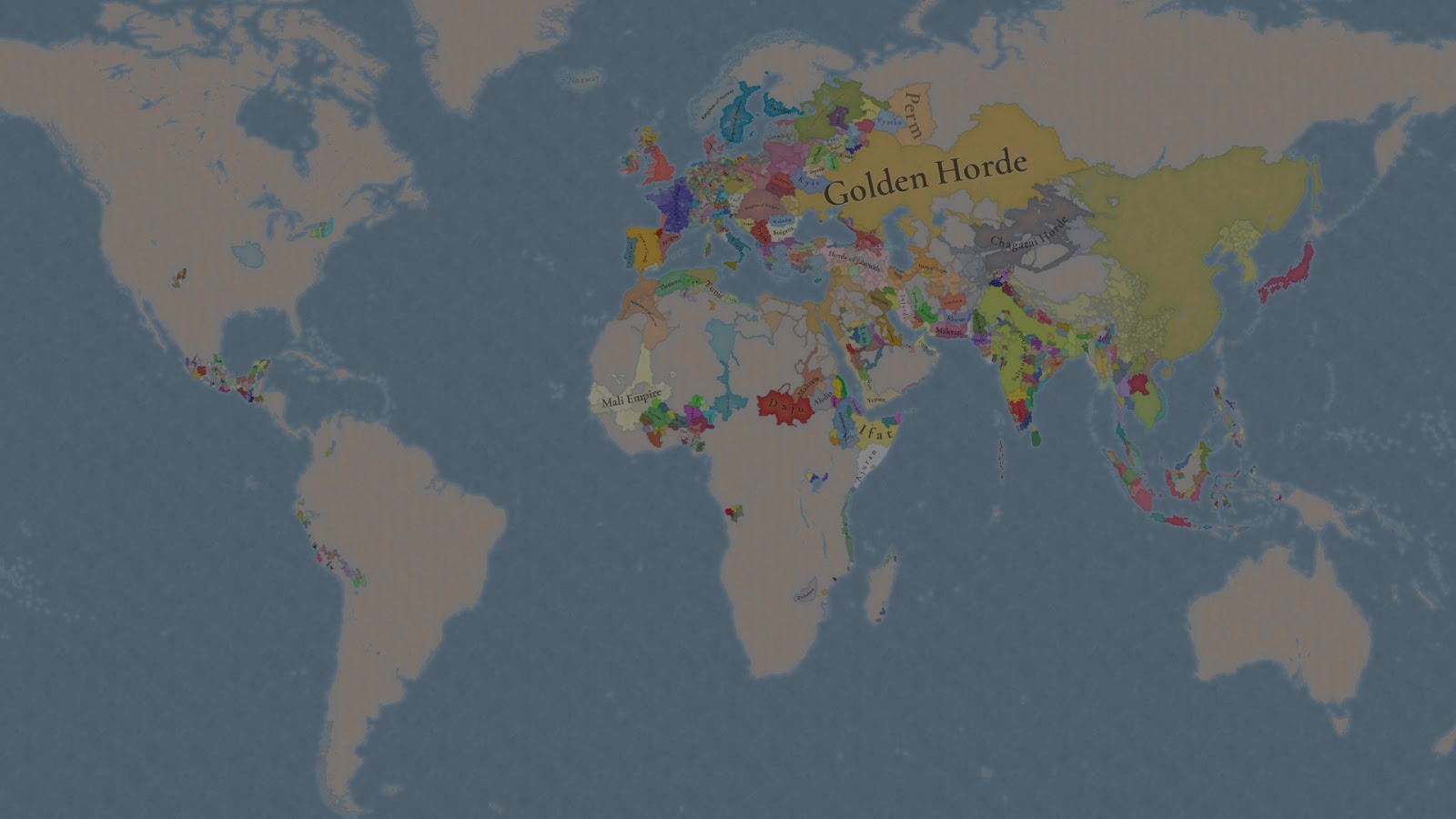Europa Universalis V - A map of the world.