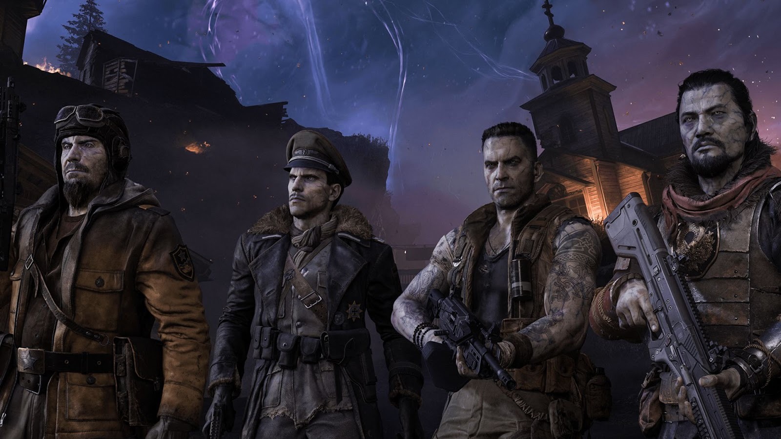 Call of Duty Black Ops 7 - Four soldiers prepared to take on zombie hordes