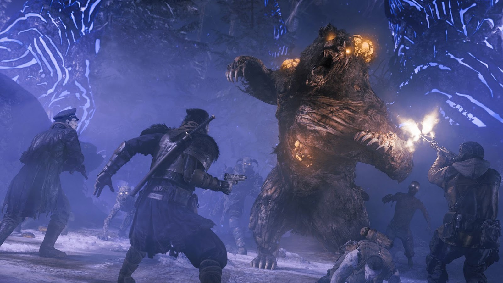 Call of Duty Black Ops 7 - The gang fight a massive zombie bear