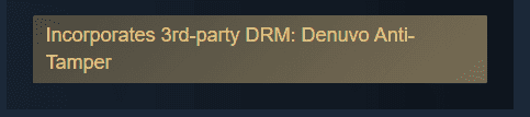 An image featuring Mortal Kombat 1's Denuvo confirmation via Steam.