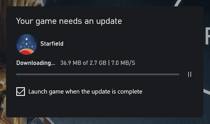 Your game, Starfield, receives its long-awaited update with the release of patch notes.
