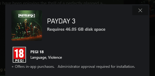 Preload Payday 3 on PS4.
