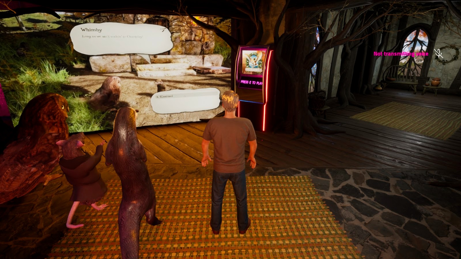 Endix - The Hawthorn booth complete with avatar-animals