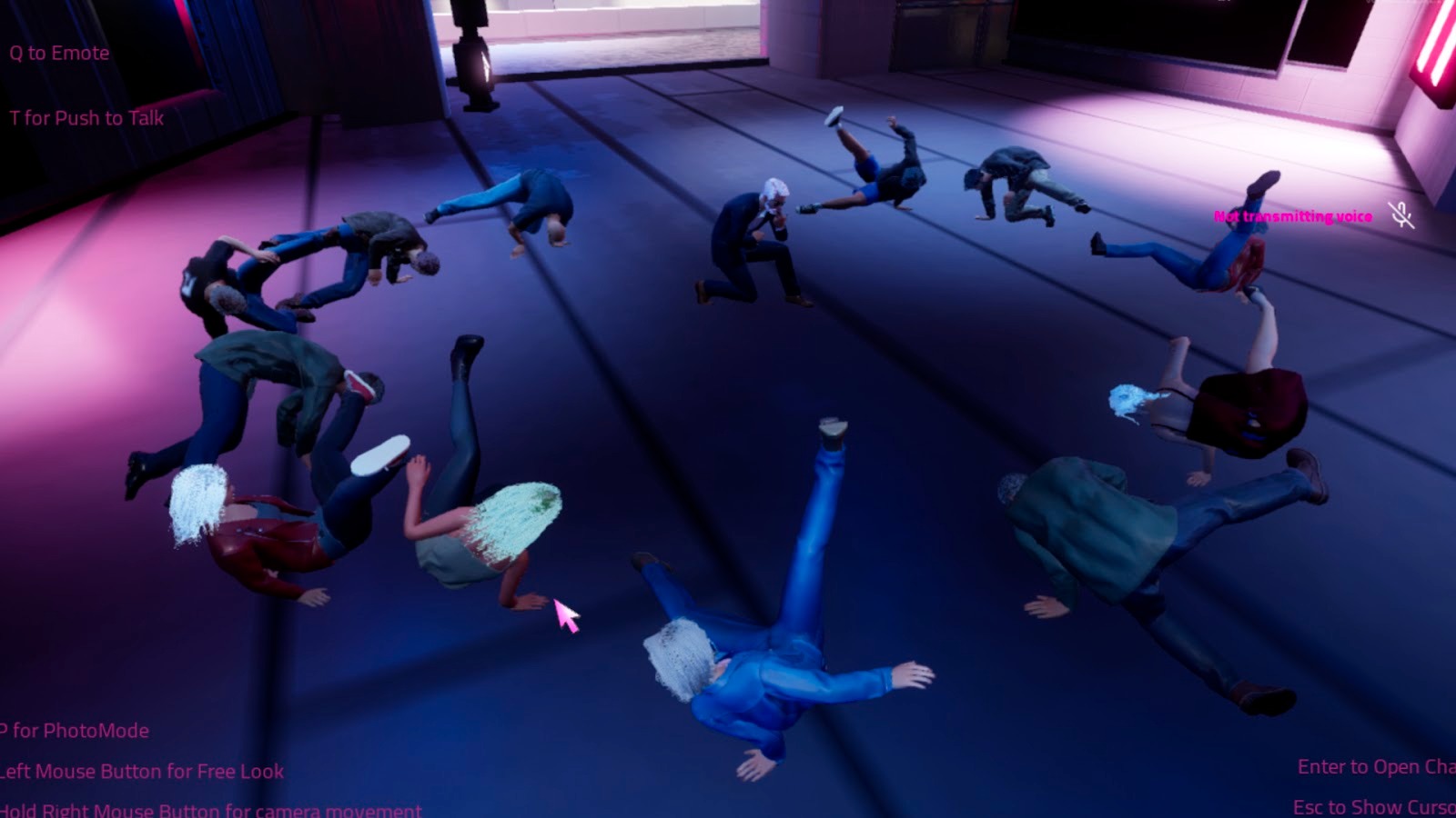 Endix - Guests breakdance between visiting booths