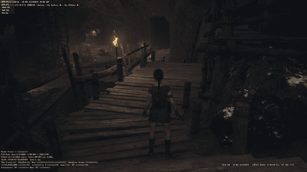 Dragon's Dogma 2 DLSS: A character stands on a bridge, near the start of the game.