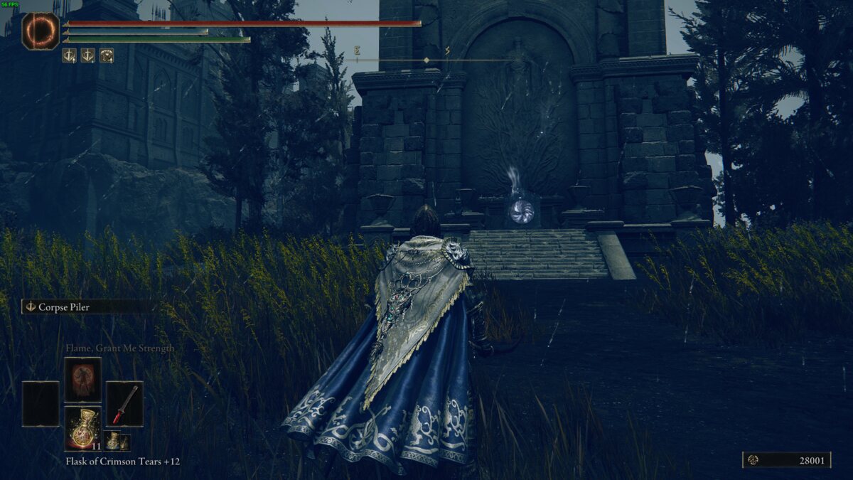 Elden Ring Shadow of the Erdtree Imbued Sword Key: Tarnished near a portal.