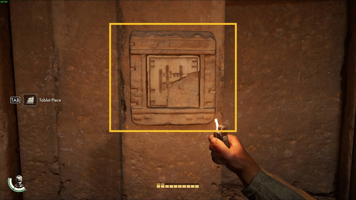 Indiana Jones and the Great Circle Chamber of Resonance: tablet in the Chamber of Resonance.