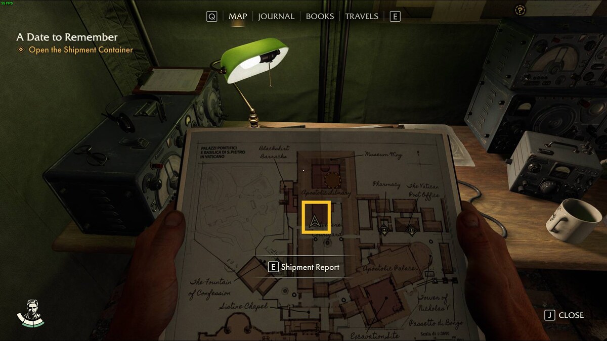 Indiana Jones A Day to Remember chest code: Blackshirt tent.
