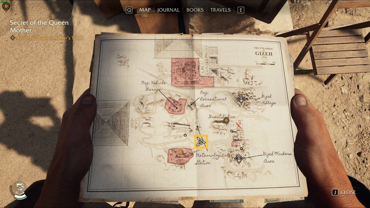 Indiana Jones and the Great Circle Bright Future chest: small camp with a lockbox.