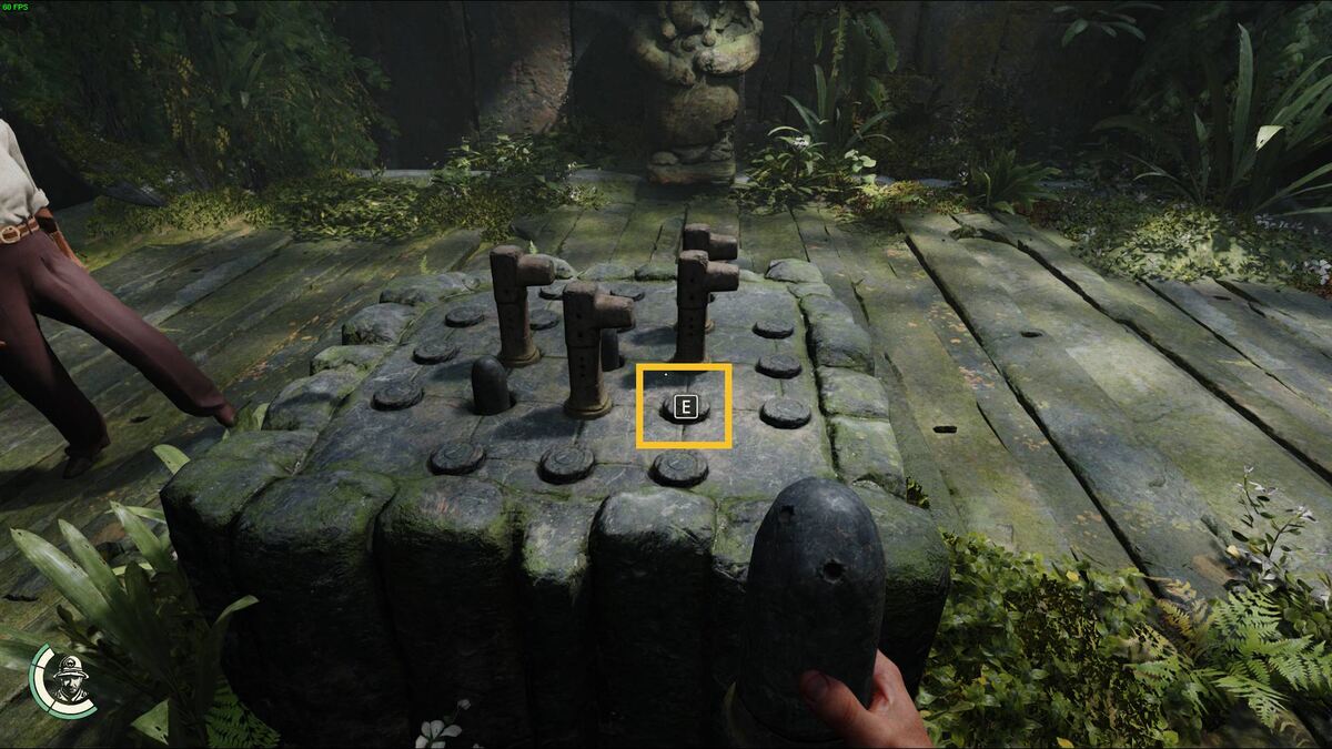 Indiana Jones and the Great Circle Blessed Pearl win the game: board game chamber.