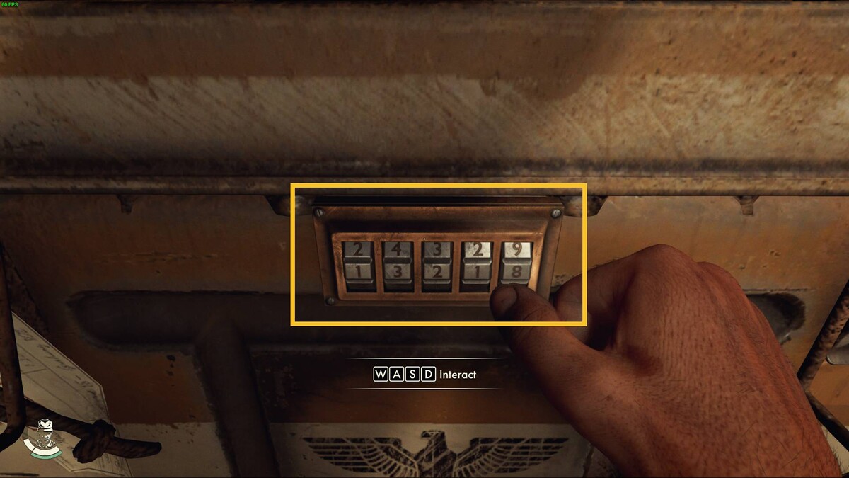 Indiana Jones and the Great Circle Conveyor Belt safe code: safe lock.