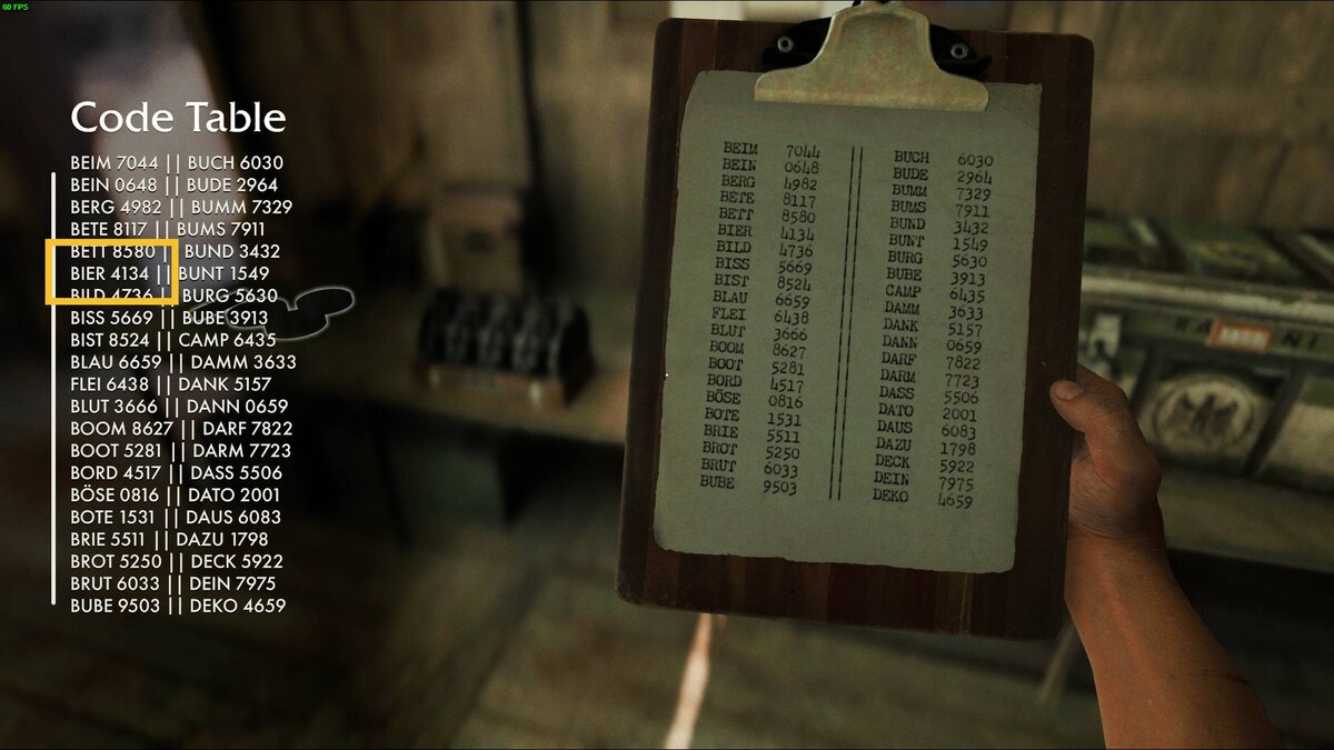 Indiana Jones and the Great Circle Counting Letters: cipher document.