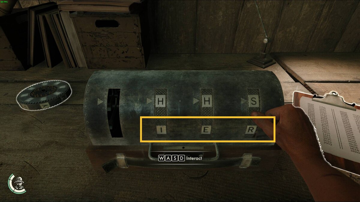 Indiana Jones and the Great Circle Counting Letters: cipher machine and code wheels.