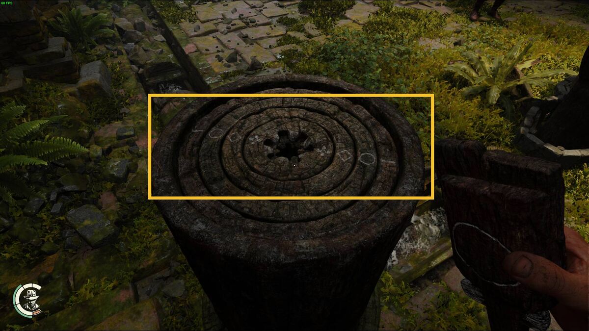 Indiana Jones and the Great Circle Demon's Tomb Puzzle: jungle chamber.
