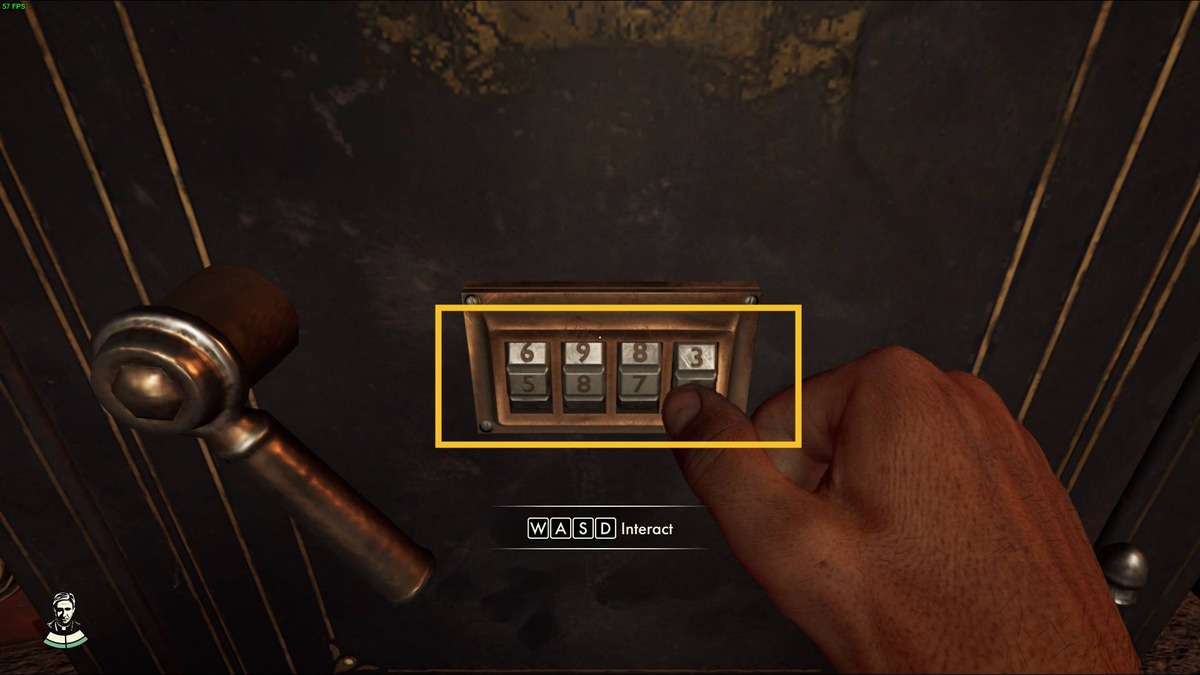 Indiana Jones and the Great Circle Father and Son safe code: safe in a small attic room.
