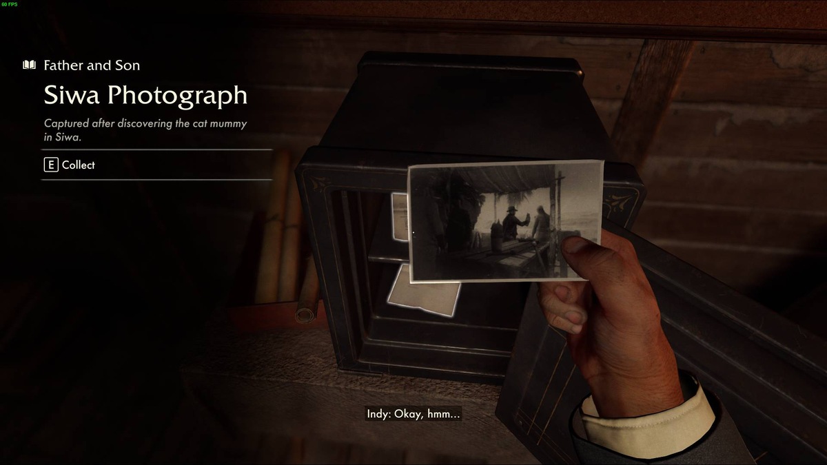Indiana Jones and the Great Circle Father and Son safe code: safe in a small attic room.