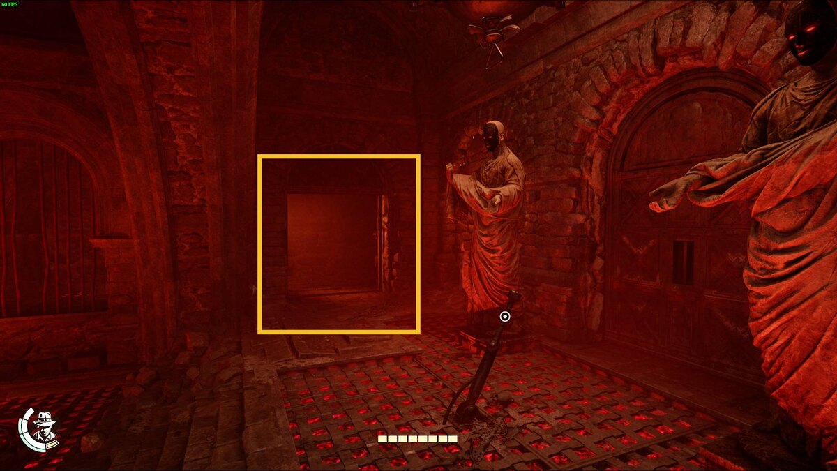 Indiana Jones and the Great Circle Gold Path Puzzle: Gold Path Trial chamber.