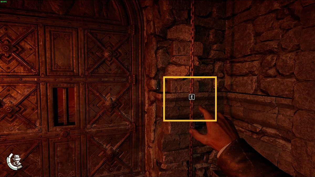 Indiana Jones and the Great Circle Gold Path Puzzle: Gold Path Trial chamber.