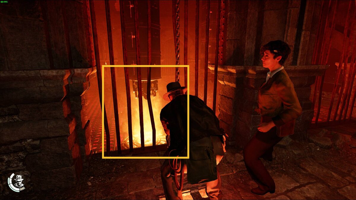 Indiana Jones and the Great Circle Gold Path Puzzle: Gold Path Trial chamber.