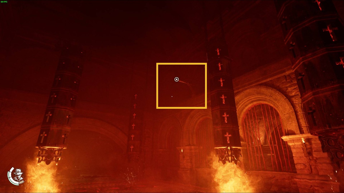 Indiana Jones and the Great Circle Gold Path Puzzle: Gold Path Trial chamber.