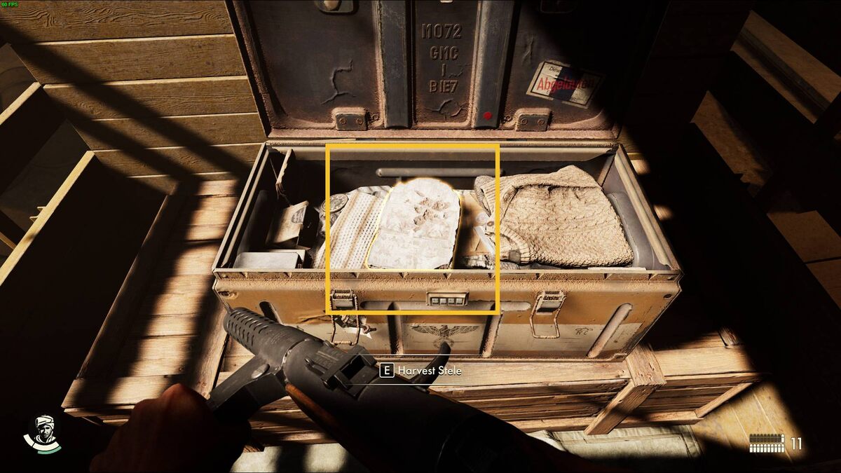 Indiana Jones and the Great Circle Nazi Vehicle Garage chest code: repair tent.