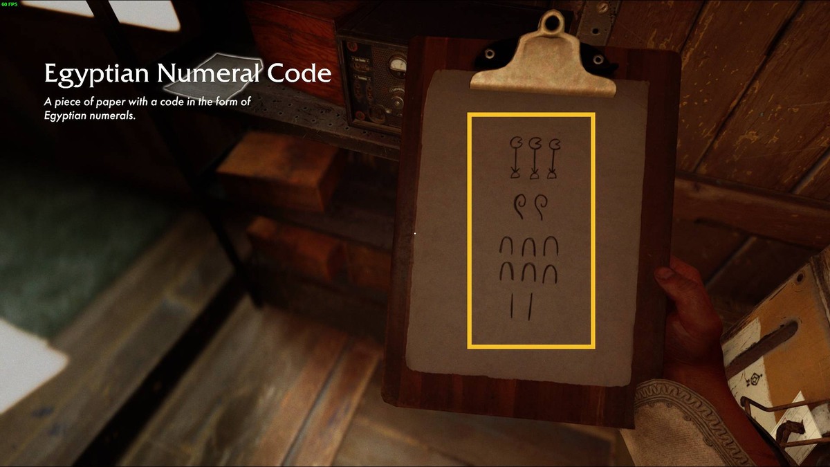 Indiana Jones and the Great Circle Pipeline Construction chest code: chest in a small room.