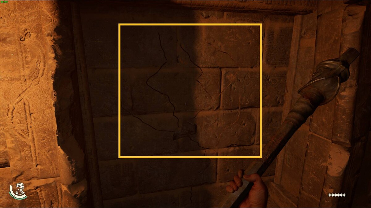 Indiana Jones and the Great Circle Sanctuary of the Ancient Gold Mask puzzle: Gold Mask chamber.