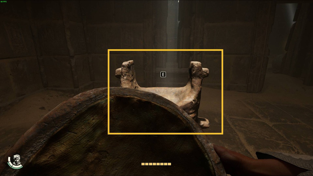 Indiana Jones and the Great Circle Sanctuary of the Ancient Gold Mask puzzle: Statue of Light puzzle chamber.