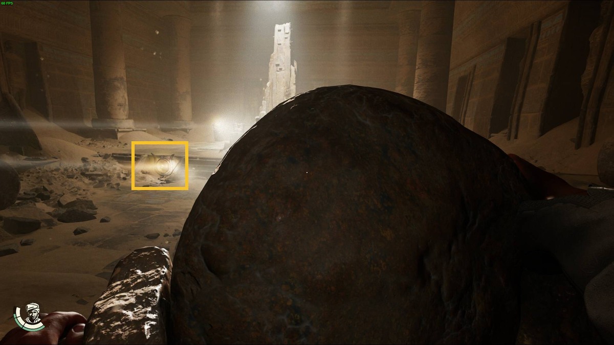Indiana Jones and the Great Circle Sanctuary of the Ancient Gold Mask puzzle: Gold Mask chamber.
